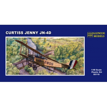 Kunststoffmodell 1:48 Glencoe Models – Curtiss Jenny JN-4 mit Aufklebern für USA und Argentinien 5119